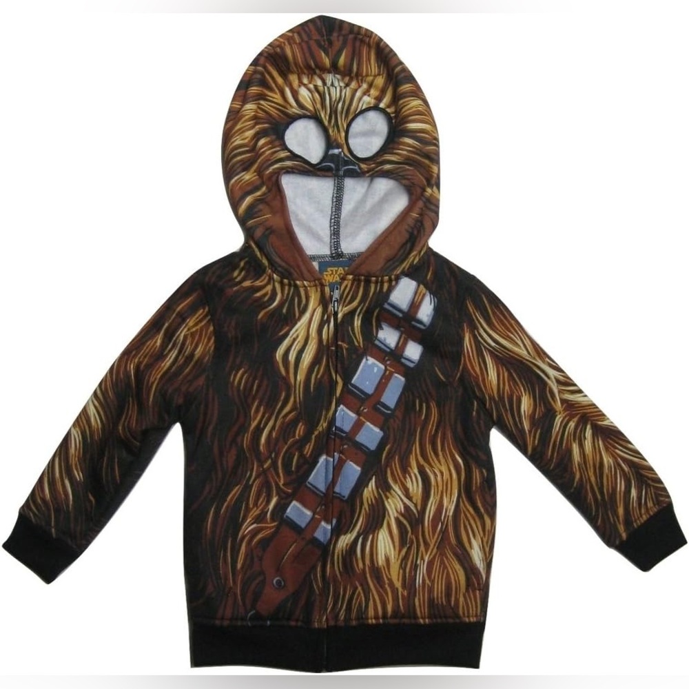 Disney Star Wars Chewbacca Child Zip Hoodie Sz 4